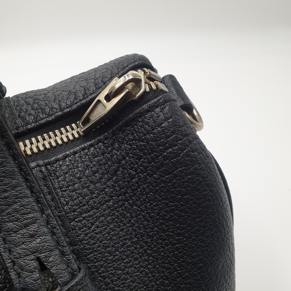 EXTRA 30% OFF🖤Alexander Wang Boston Bag Black Pebbled Leather Gold Tone Handbag - Picture 16 of 16